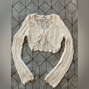 Love Tree Women’s Elegant Cream Women Top Size L